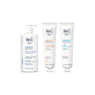 Shows all three products in the Barrier Renew Franchise