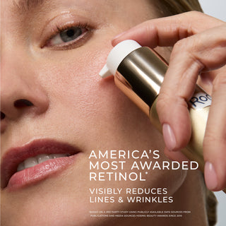 America's most awarded rentinol*
visibly reduces lines & wrinkles
* based on a 3rd party study using publicly available data sources from publications and media sources hosing beauty awards since 2010