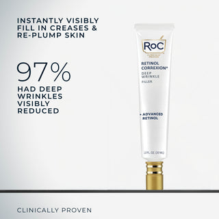 instantly visibly fill in creases & re-plump skin
97% had deep wrinkles visibly reduced
