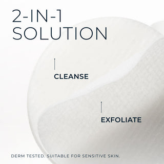 Line Smoothing Daily Cleansing Pads
2-in-1 solution
cleanse and exfoliate
derm tested. suitable for sensitive skin.