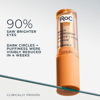 stylized photo of multi correxion Revive + Glow eye balm
90% saw brighter eyes
dark circles + puffiness were visibly reduced in 4 weeks
clinically proven