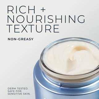 rich + nourishing texture non-greasy