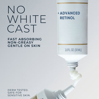no white cast fast absorbing non-greasy gentile on skin