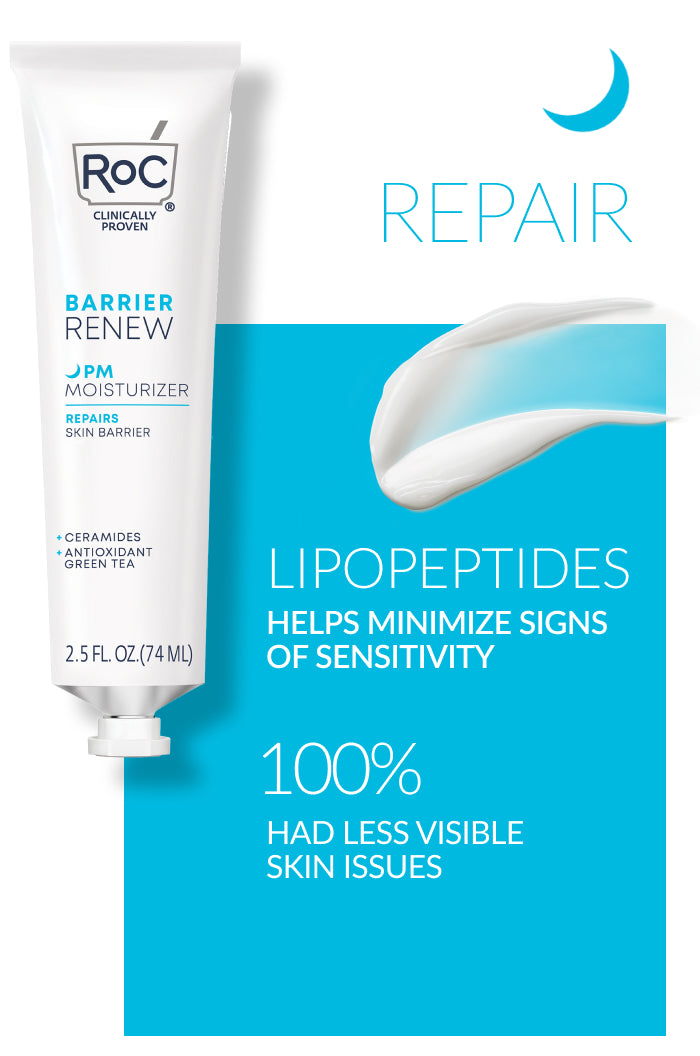 Barrier Renew PM Moisturizer - Repair - Lipopeptides help minimize signs of sensitivity