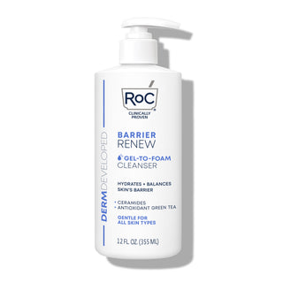 Barrier Renew® Gel-To-Foam Cleanser Bottle with National Eczema Association seal