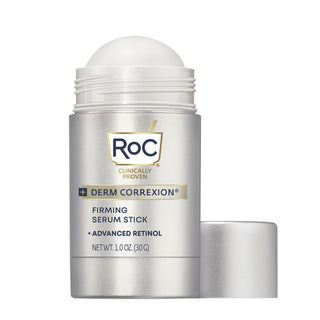 Image of DERM CORREXION® Firming Serum Stick applicator with cap off showing balm