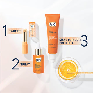 Image of MULTI CORREXION® Revive + Glow Regime: Target Eyes with MULTI CORREXION® Revive + Glow Eye Balm, Treat skin with MULTI CORREXION® Revive + Glow Daily Serum and Moisturize and protect skin with MULTI CORREXION® Revive + Glow Moisturizer SPF 30.