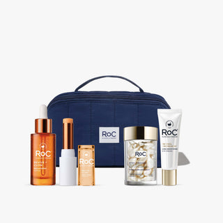 glow + smooth set with cosmetic bag