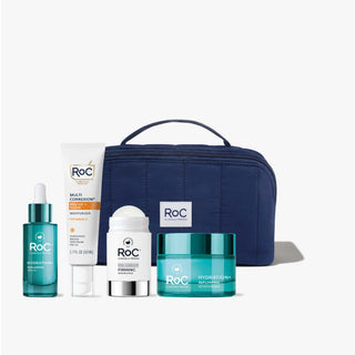 firm + hydrate set with cosmetic bag