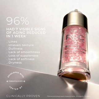 96% had 7 visible signs of aging reduced in 1 week*
Lines
Uneven texture
dullness
lack of smoothness
loss of suppleness
lack of softness
dryness
Developed with dermatologists
tested by dermatologists
Clinically proven
*Clinical and corneometric measurements -29 subjects- 12 weeks
