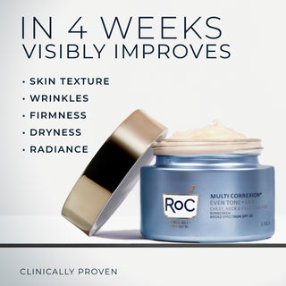 in 4 weeks visibly improves 
- skin texture
- wrinkles
- firmness
- dryness
- radiance
