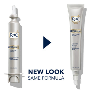 DERM CORREXION® Fill + Treat Serum has a new look with the same formula! The new packaging has an easier application method.