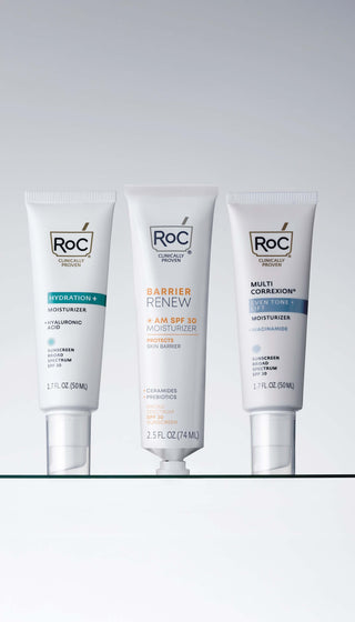 Hydration+ Moisturizer SPF 30, Barrier Renew AM Moisturizer SPF 30, Multi Correxion Even Tone + Lift Moisturizer SPF 30