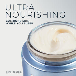 ultra nourishing cushions skin while you sleep