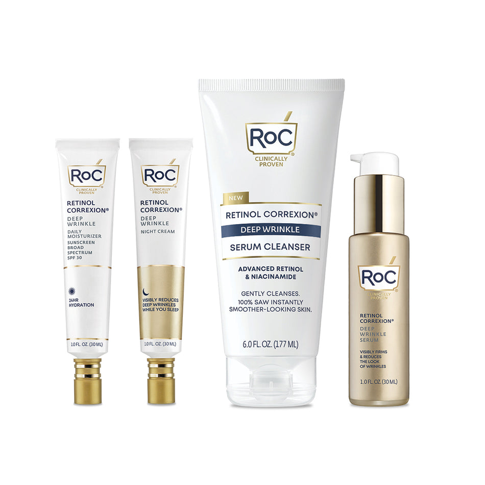 Deep Wrinkle Daily Routine Skincare Set - RoC® Skincare