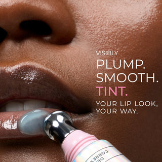 visibly plump. smooth. tint. your lip look, your way
