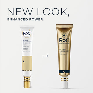 New look, enhanced power
roc retinol correxion deep wrinkle night cream