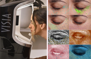 image of consumer using visia machine with visia results