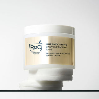 Line Smoothing Daily Cleansing Pads on top of pads