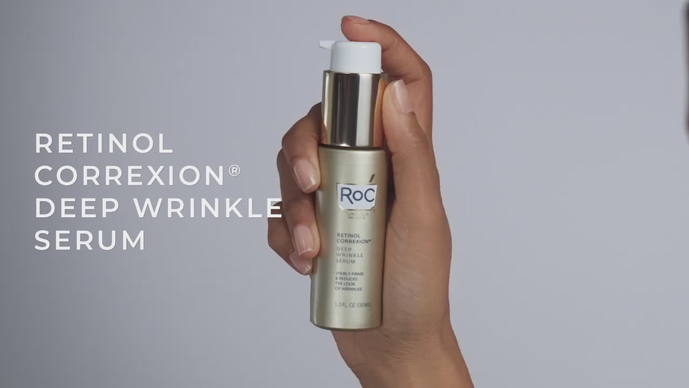 retinol correxion deep wrinkle serum
pat 1-2 pumps onto face
america's #1 retinol*
100% had younger-looking skin