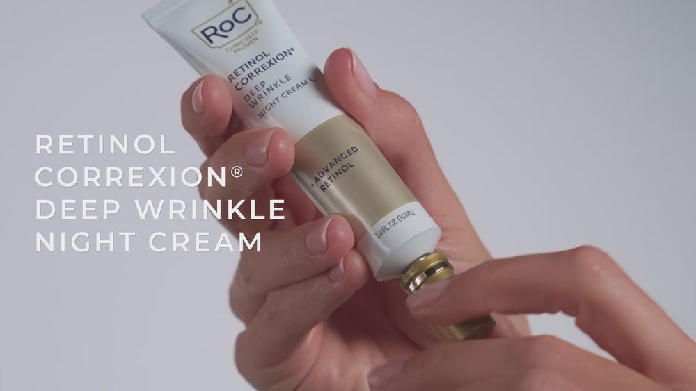 retinol correxion deep wrinkle night cream
smooth on after serum at night
america's #1 retinol*
visibly reduces wrinkles by up to 50%