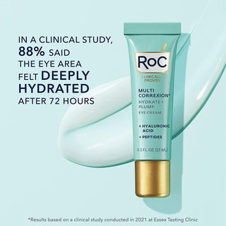 In a clinical study, 88% said the eye area felt deeply hydrated after 72 hours. MULTI CORREXION® Hydrate + Plump Eye Cream